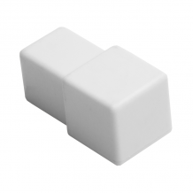 10mm - PTP104.01  P.V.C Square Edge Plastic Corner White